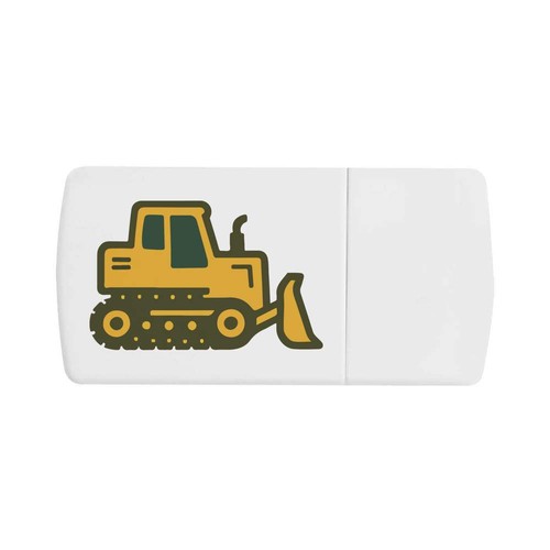 Toy bulldozer pill box - pill, with