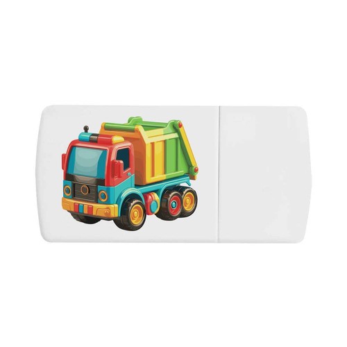 Toy garbage truck pill box - 'toy,