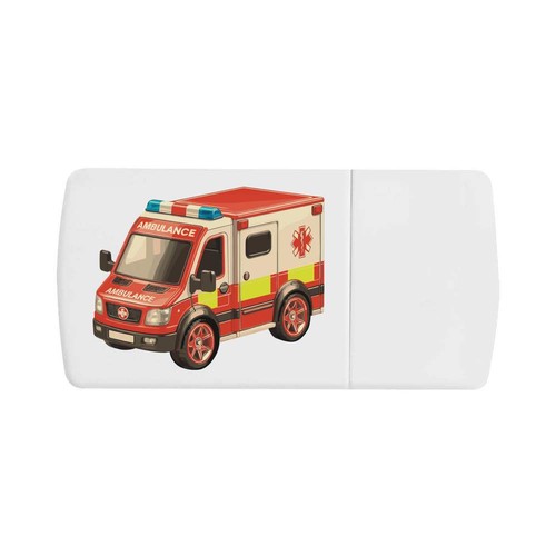 Toy ambulance pill box with - box,