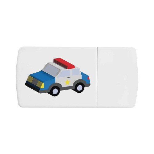 Toy police car pill box - box, with
